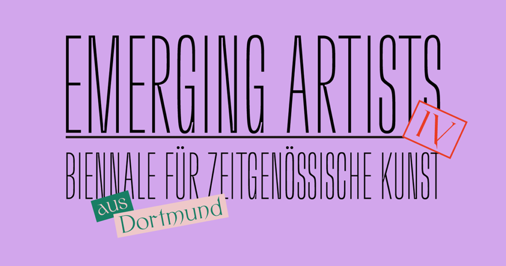 Emerging Artists Dortmund stehen fest