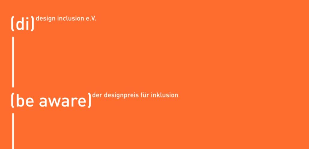 (be aware) designpreis für inklusion