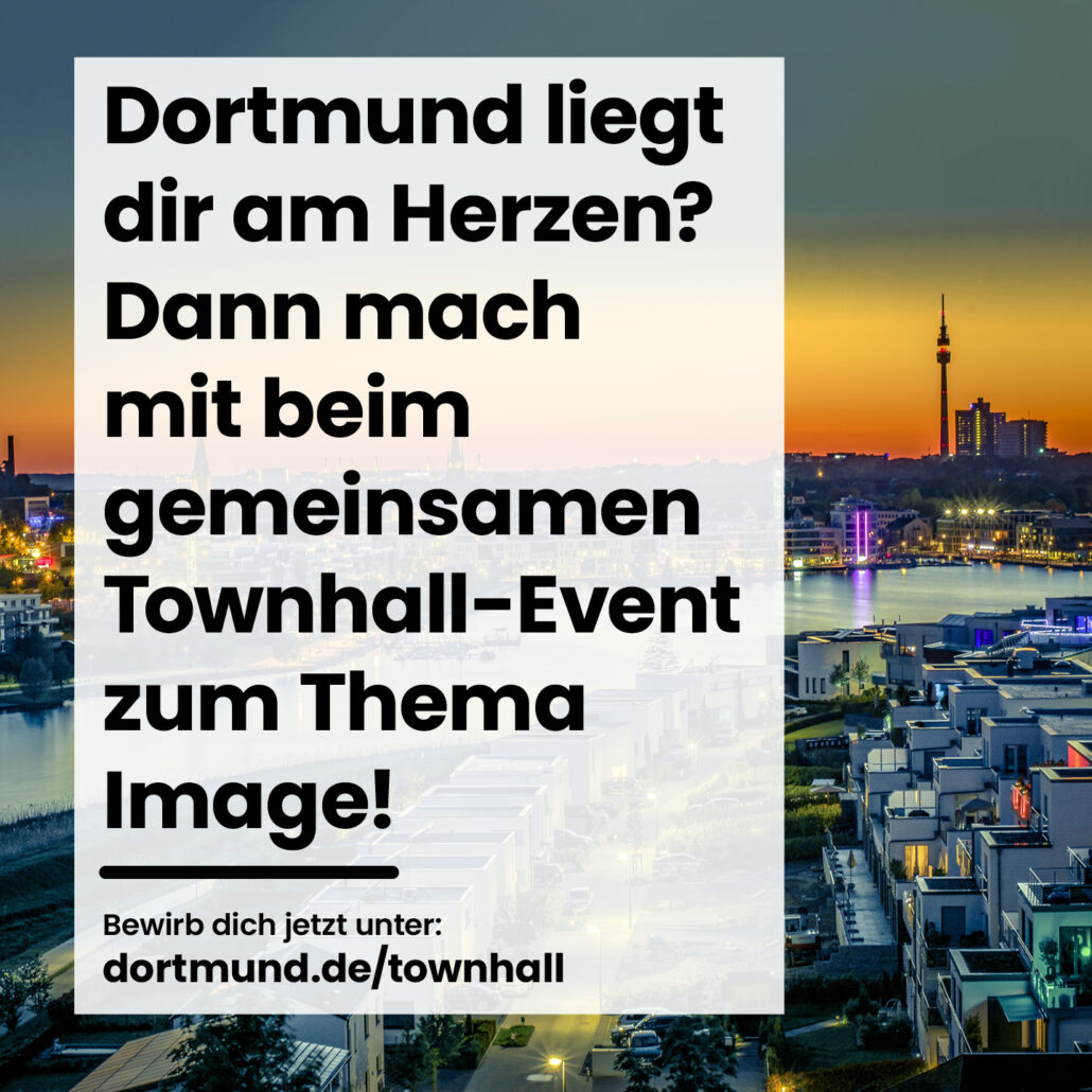 Dortmunder*innen für Townhall-Event gesucht