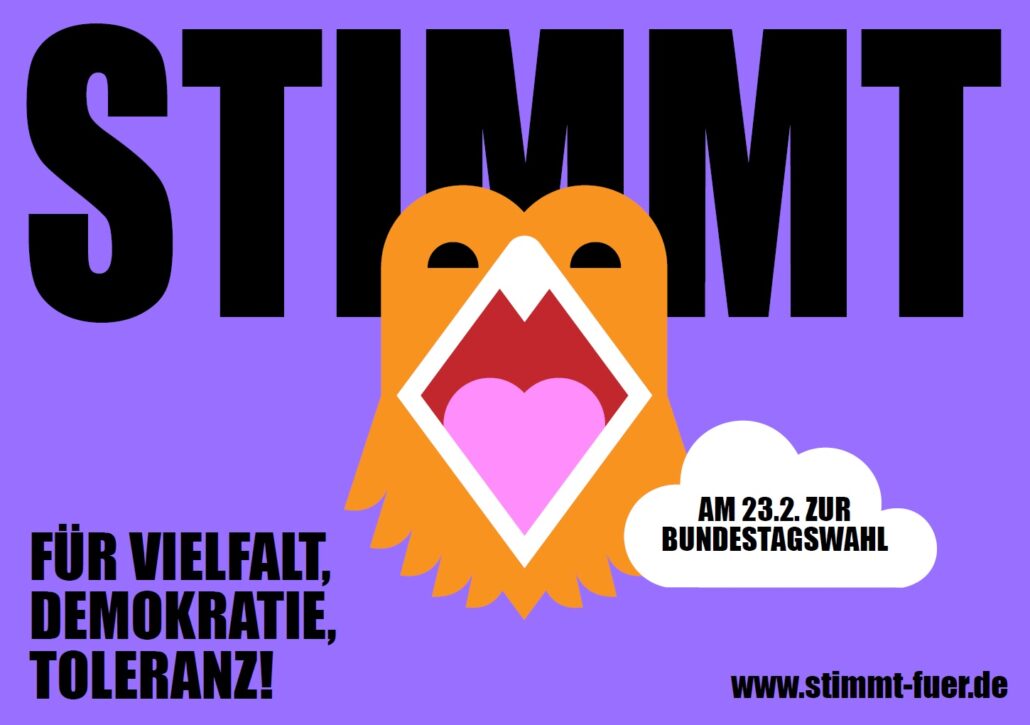 INITIATIVE MUSIK: „STIMMT” am 23.2. für Vielfalt, Demokratie, Toleranz!