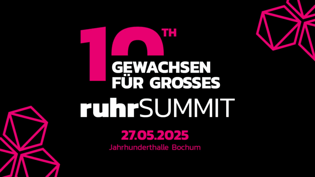 ruhrSUMMIT 2025 – Jubiläumsausgabe