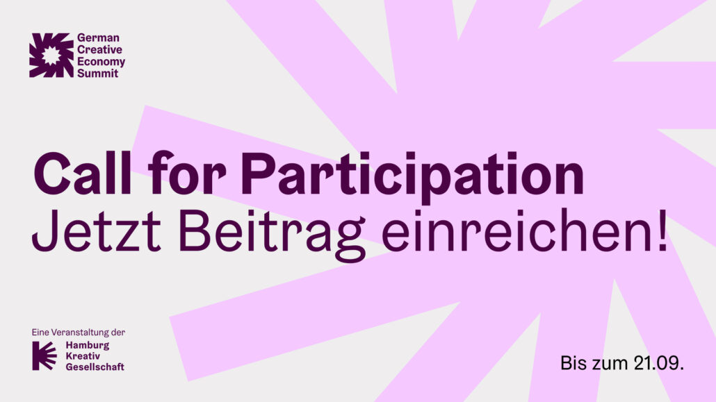 Call for Participation: German Creative Economy Summit 2026