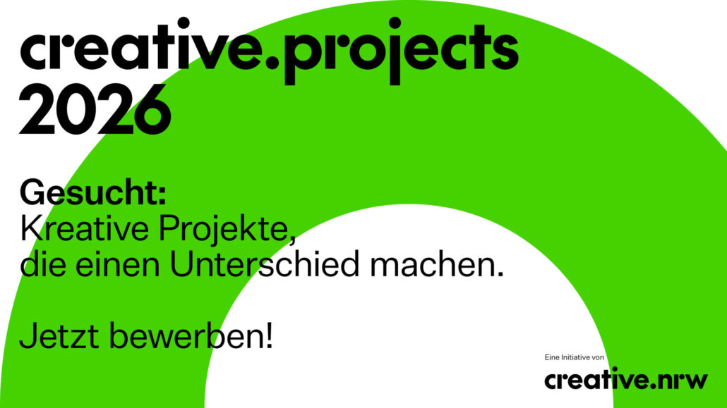 Jetzt bewerben: creative.projects 2026